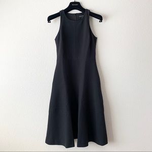 Black fit and flare dress
